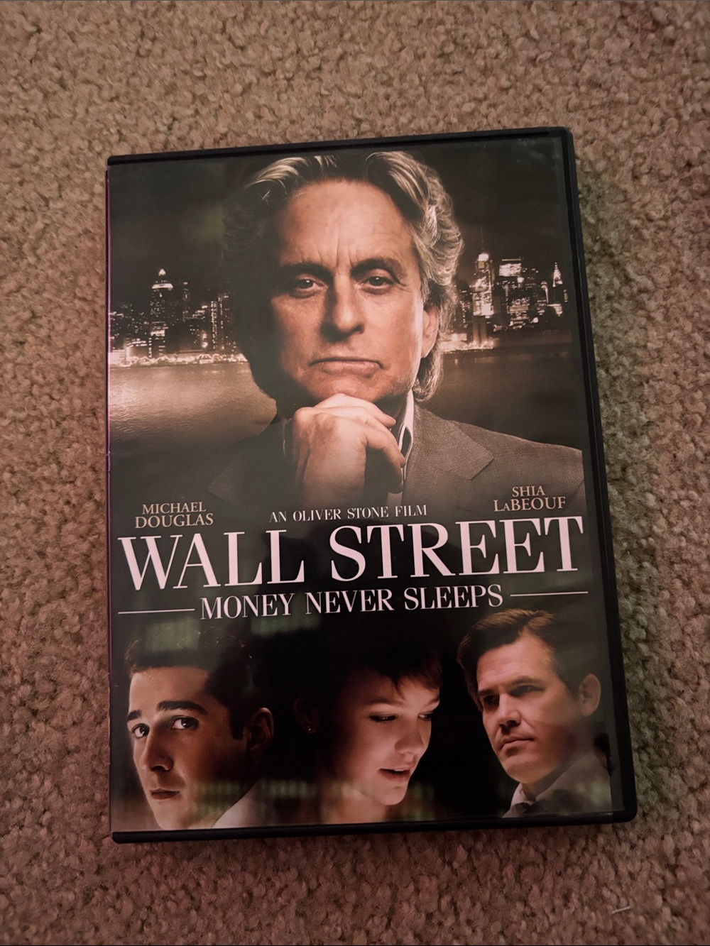 Wall Street: Money Never Sleeps DVD - Black and Gray Cover